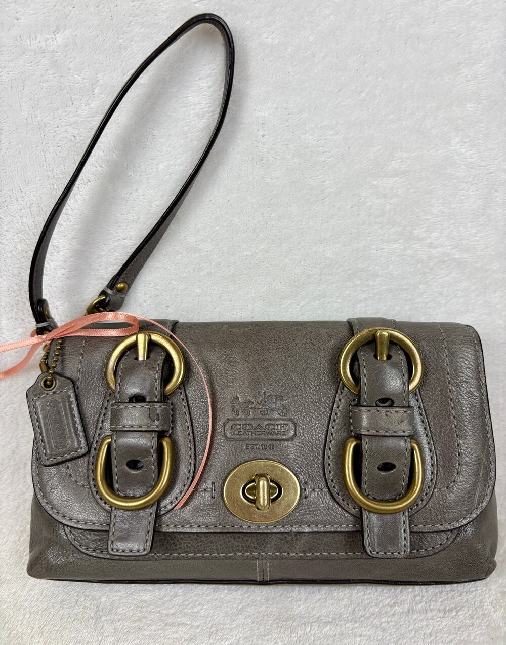 Coach Legacy Garcia 65th Anniversary Leather Wristlet Clutch